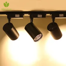 Mrosaa LED Track Light 220V 10W COB Track Lamp Lights Rail Spotlights Tracking Fixture Spot Lights Reflectors for Clothes Store