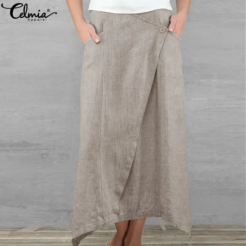 long summer linen skirts