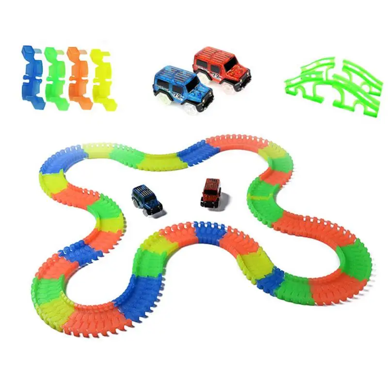 328 шт. светящиеся красочные вагон игрушка DIY собранные строительные блоки игрушки для детей Прохладный подарок на день рождения