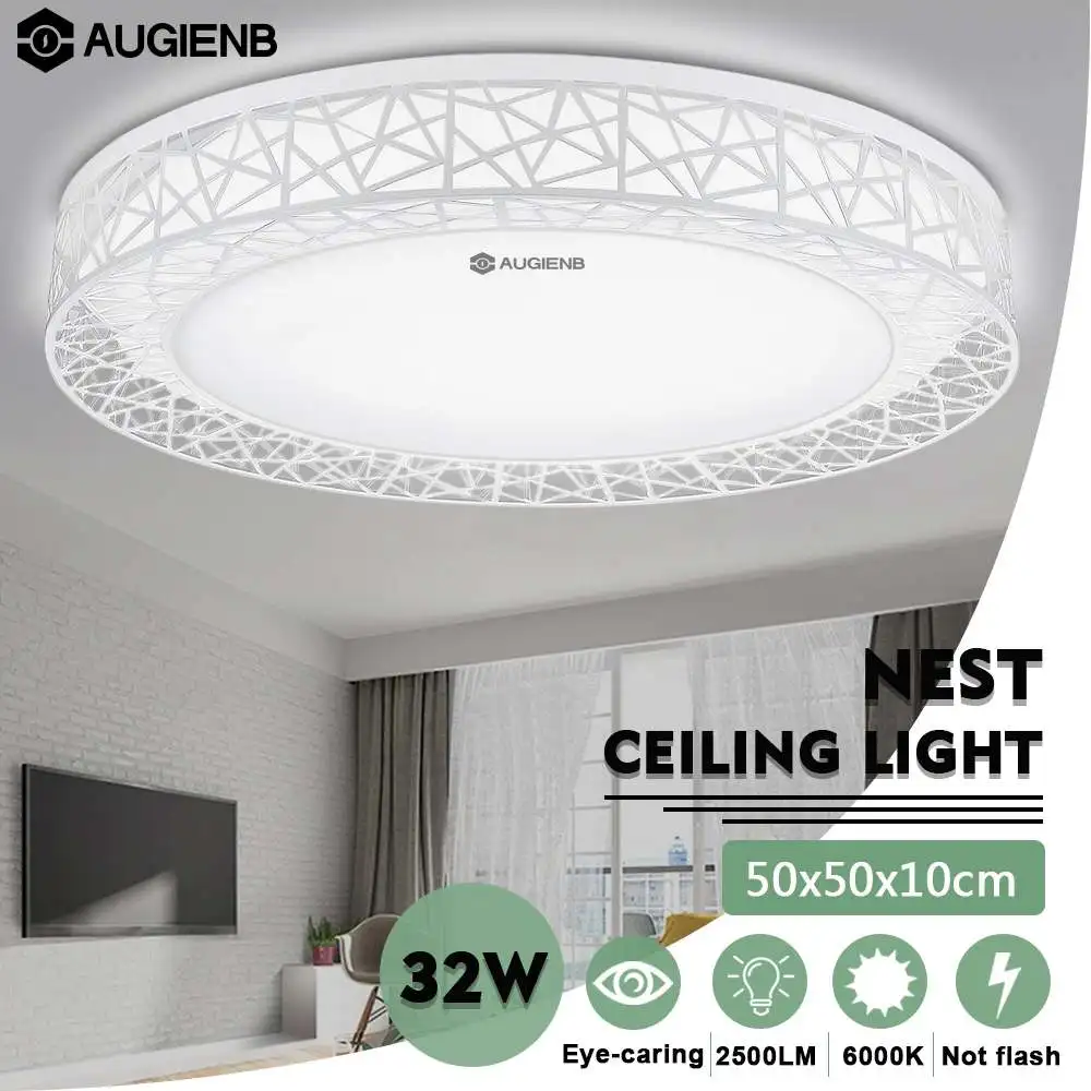 

Hot 32W 110V-240V 2500LM LED Ceiling Light Lighting Fixture Modern Lamp For Living Room Bedroom Kitchen Indoor Ceiling Lights