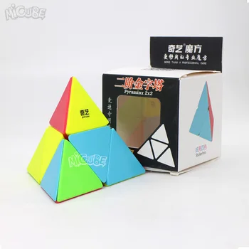 

Pyramid 2x2 Qiyipyraminx Qiyi 2x2x2 Magic Cube Speed Puzzle Stickerless Educational Toys for children cubo magico