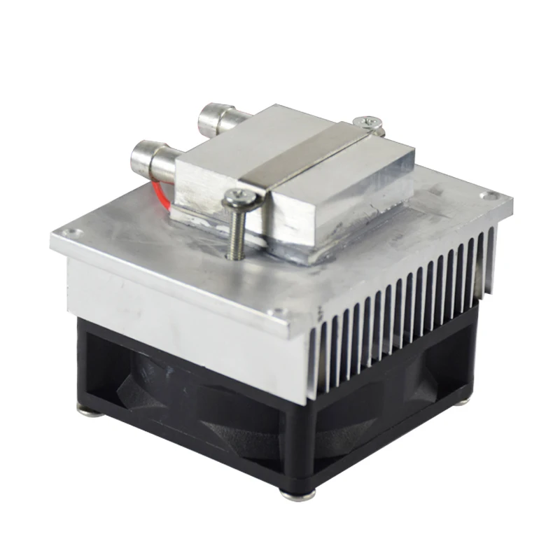 

DIY Semiconductor Refrigeration Kit Water-cooled Air Conditioning 12V Electronic Refrigerator CPU Water Head Black and Silver