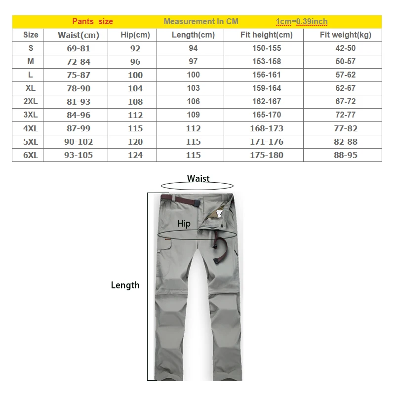 Зимний светильник для мужчин, съемные дышащие летние быстросохнущие штаны размера плюс, водонепроницаемые штаны для спорта на открытом воздухе, походов, S-7XL