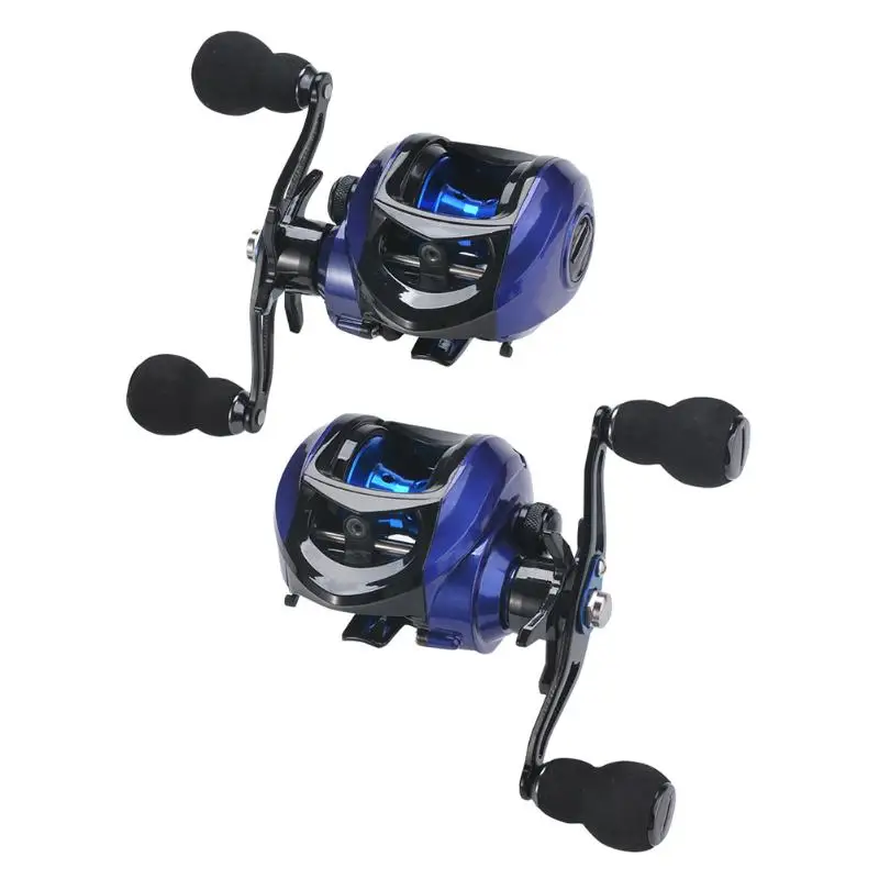 17+1BB Ball Bearing Left/Right Hand Fishing Reel Dual Brake 7.2:1 Baitcasting Reel Fishing Tackle High Speed Pesca