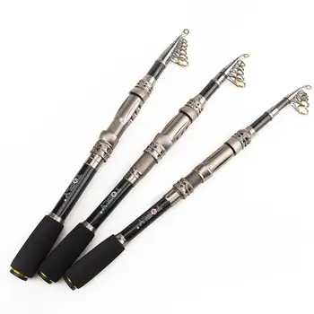 

Professional Portable Telescopic Fishing Rod Carbon Spinning Fish Tackle Freshwater Sea Pole