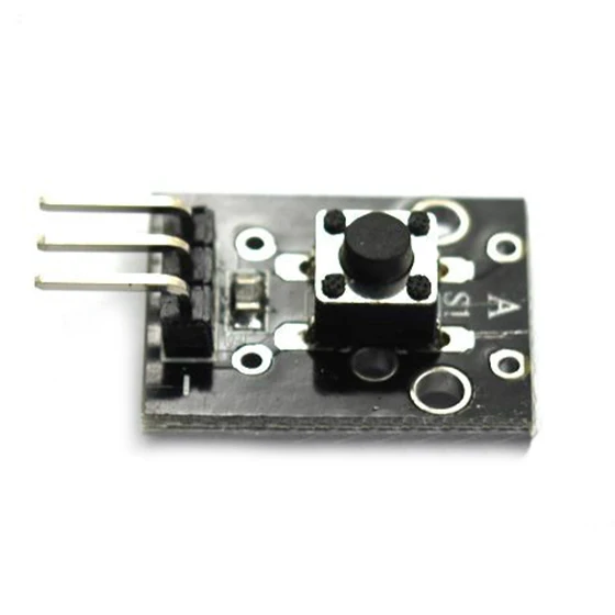 

1 pcs black metal micro-switch / tactile switch / 1 key button switch module KY-004 for Arduino 1.3 * 1 * 0.8cm