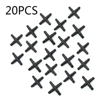 

20pcs/lot Barbed Cross Fitting 4/7 Tubing Cross For Drip Irrigation Systems Water Hose Fitting Home Garden Drip Pipe
