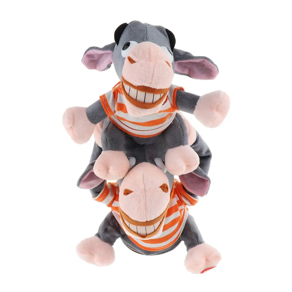 Электронный плюш игрушечный Ослик животное плюшевые куклы Поющие танцы развивающие игрушки подарок на день рождения для детей малышей