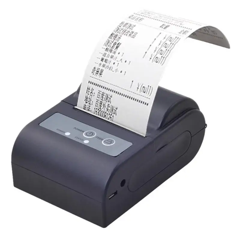

Portable Bluetooth Wireless Mini Printer for Android Phone US Plug High Quality Thermal Receipt Printer for Supermarket Diner