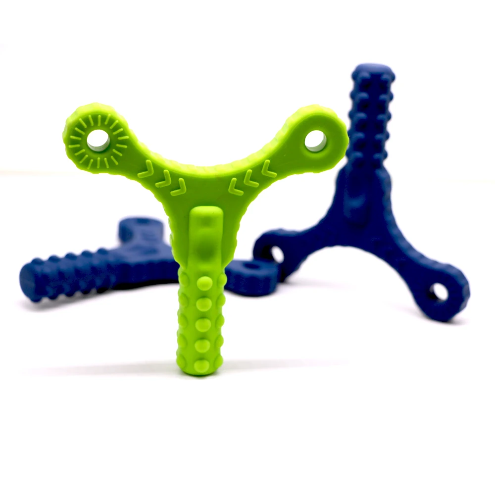 Most effective  FDA LFGB SGS approved silicone Chew Brick chew toy for autism