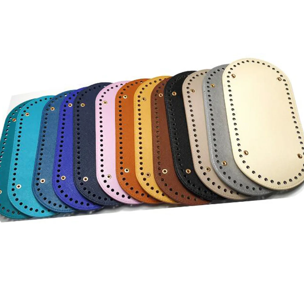 

2019 New Elliptical Handbag Bottom Pu Leather Handmade Diy Accessories For Bags Latest Fashion High Quality Bag Accessories