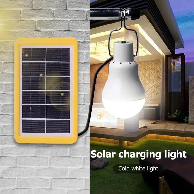 

Outdoor Camping 1 for 3 Solar Charging Light Lamp Portable Garden Bulb Set with 5m Cable 3pcs 3.5m Branching Cable solar garden