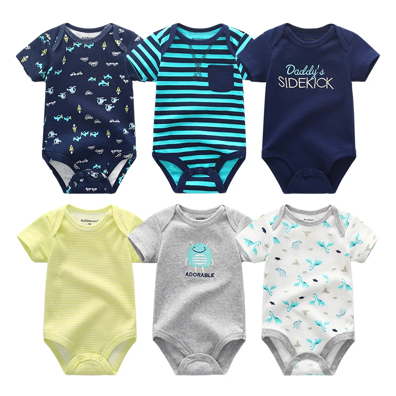 

2019 Unicorn Baby Clothes Rompers 100%Cotton Short Sleeve Baby Girl Clothes Newborn 0-12M Baby Boy Clothes Roupa de bebe Print