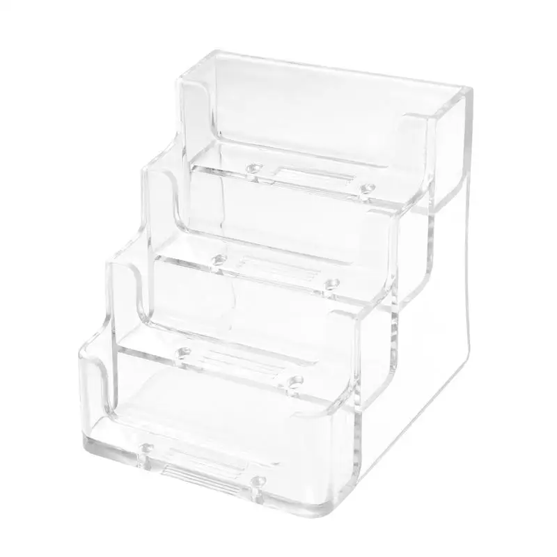 

Advanced Acrylic Super Transparent Clear Plastic Business Name Card Holder Display Stands Shelf Shelf Box Storage