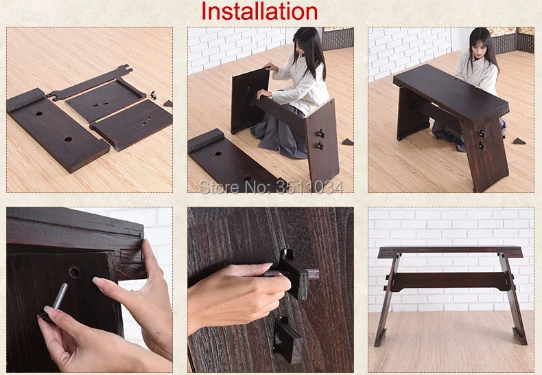 zither and Guqin tables and benches can be dismantled to imitate the ancient Ming and Qing Dynasties calligraphy tea table zither and Guqin tables and benches can be dismantled to imitate the ancient Ming and Qing Dynasties calligraphy tea table