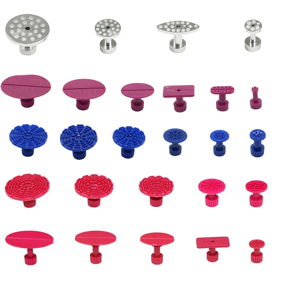 

PDR 26pcs DIY Auto Paintless Dent Removal Body Repair Tool Kits PDR Puller Sets Pro Glue Puller Tabs