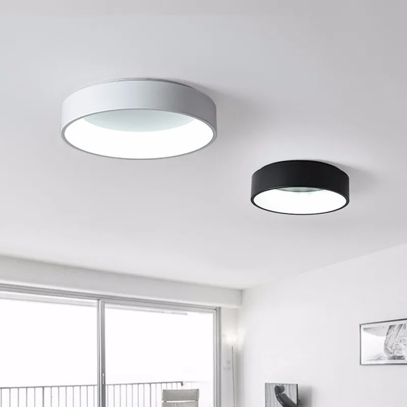  Ceiling LED Lights For Dining Room Kitchen Fixtures Ring Modern Black Bedroom Lighting Indoor Home  - 32965956771