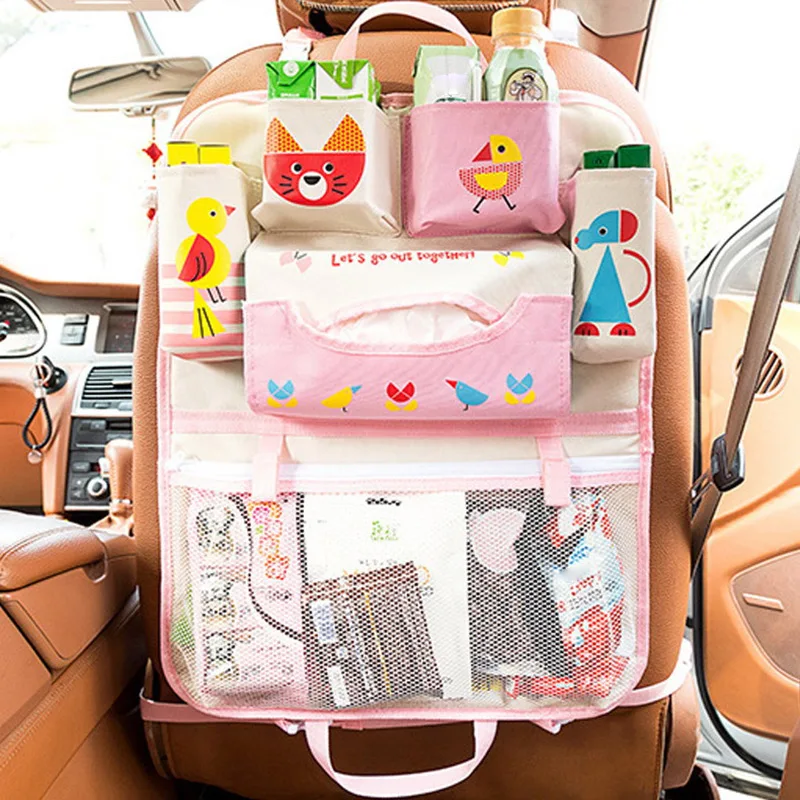 Автомобильная симпатичная сумочка для хранения на заднем сиденье Органайзер Tidying автомобильные аксессуары для интерьера