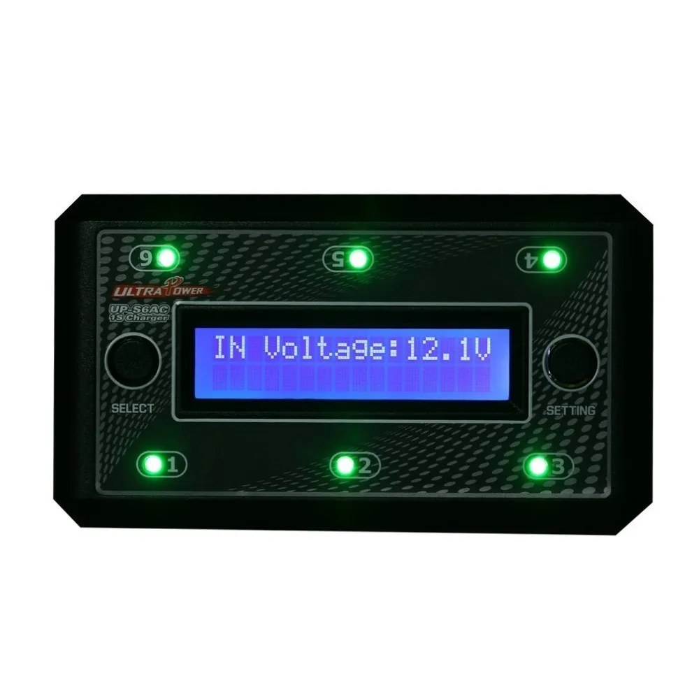 

Ultra Power UP-S6 3.7 v LiPo / LiHV Battery Charger MICRO MX JST mCPX USB Charging Port LCD Display For RC Drone Quadcopter