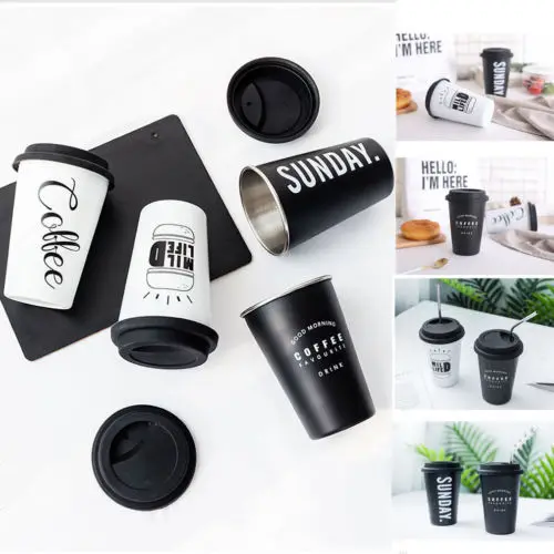 

Reusable Ceramic Letter Travel Mugs Silicone Lid Bone China Cups Travel Mug Tea Coffee Cups