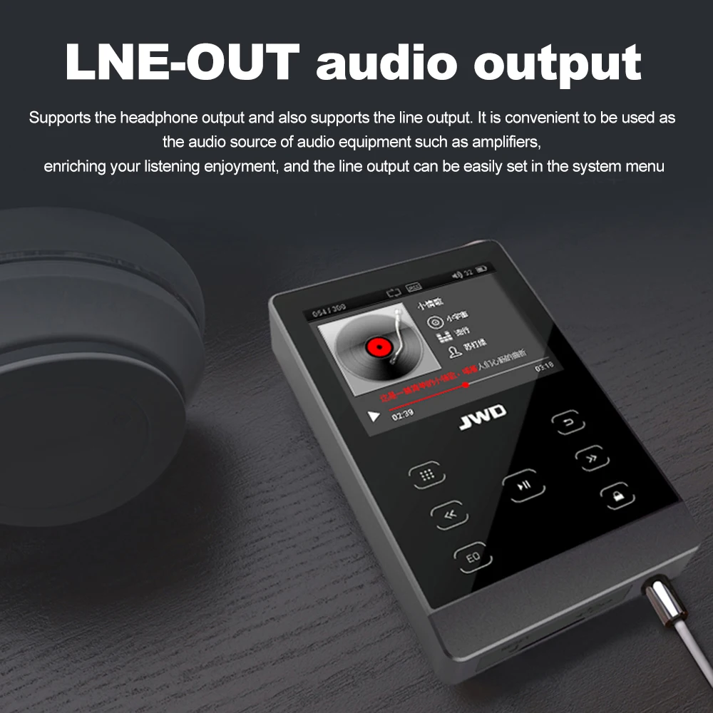Mp3 плеер HiFi Loseless музыкальный 16 ГБ металлический DAC APE FLAC WAV аудиоплеер с функцией