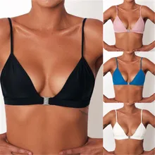 Сексуальное бикини, Женский пуш-ап ультратонкий с мягкой набивкой, бандаж, бикини, топы, женские купальные костюмы купальники, одноцветная пляжная одежда, только Топ, также бюстгальтер