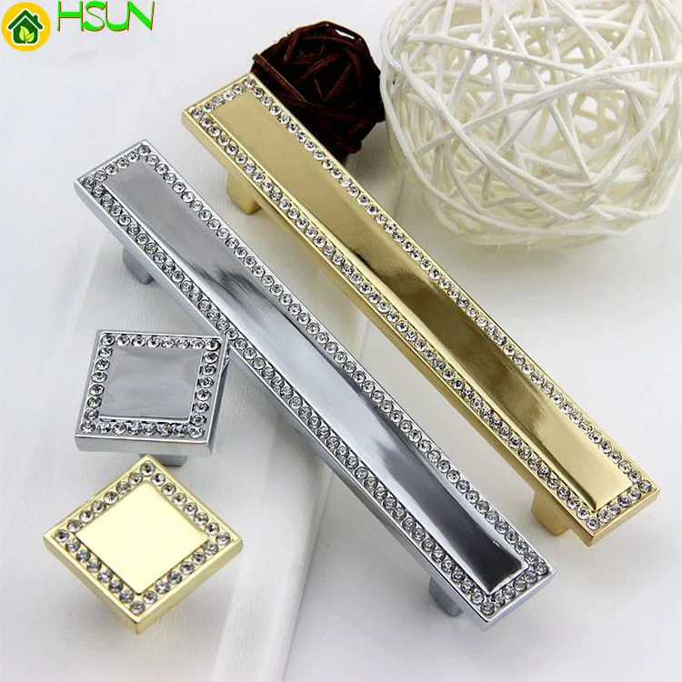 

Crystal Knob Handle Silver Gold Glass Drawer Drawer Pull Handle Cabinet Handle Kitchen Door Knobs Pulls Decorative Hardware