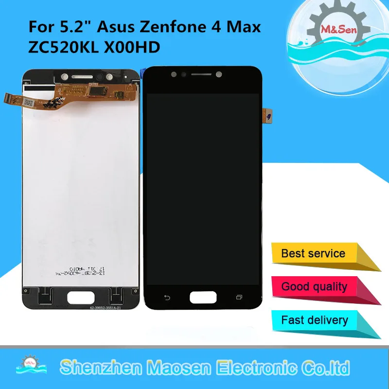 

M&Sen For 5.2" Asus Zenfone 4 Max ZC520KL X00HD LCD Screen Display+Touch Panel Digitizer For Asus ZC520KL Assembly Lcd Display