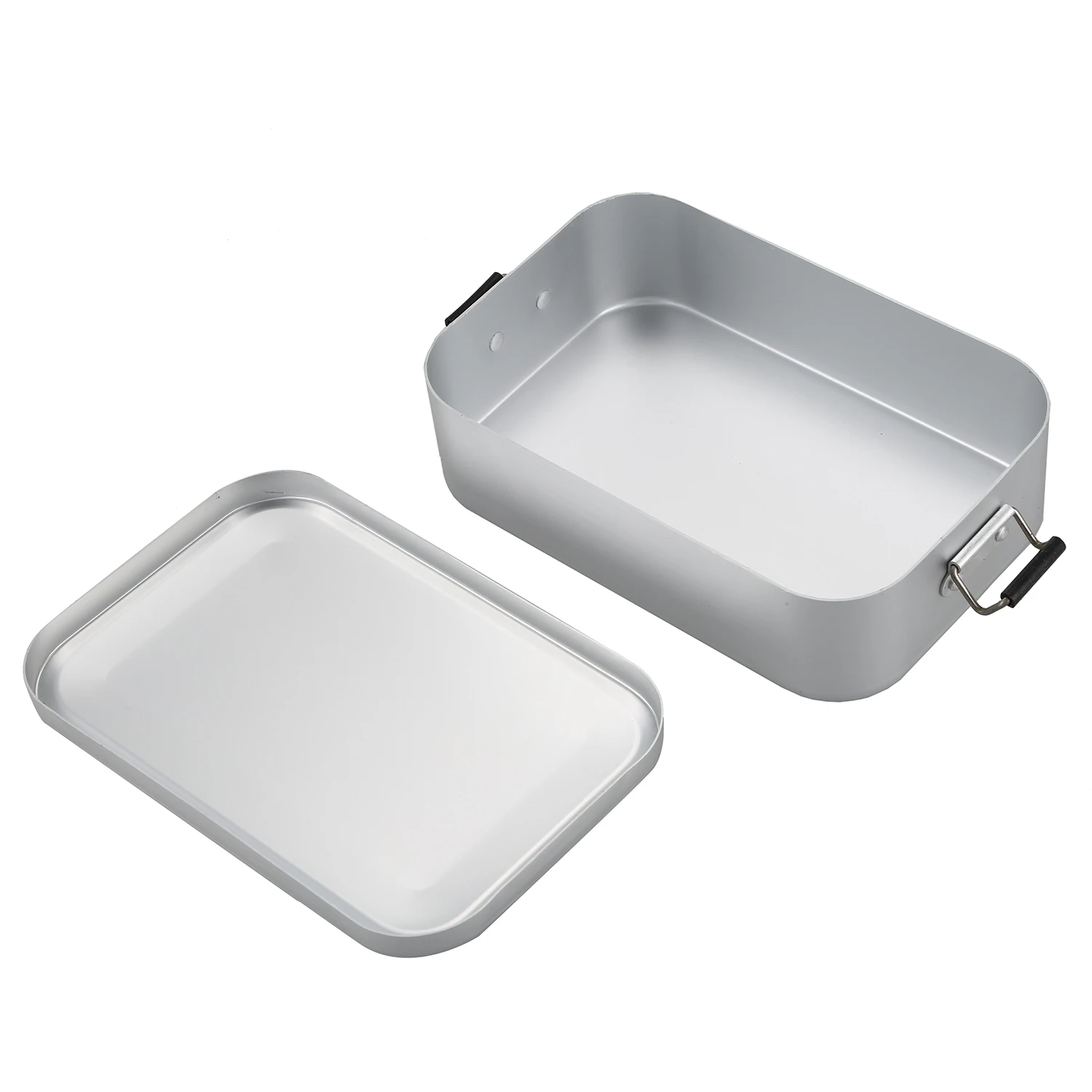 Nueva venta al aire libre caja de almuerzo de utensilios de cocina conjunto de Picnic de cena de cocina de desastre lata de aluminio