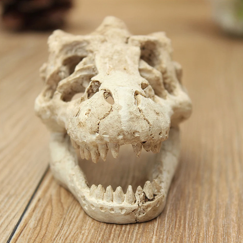 Крокодил череп аквариум пещера рептилия Украшение Аквариум украшение Хэллоуин
