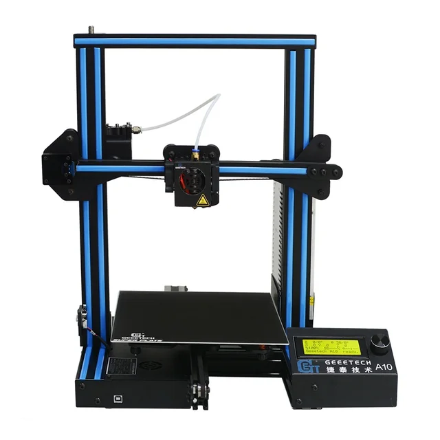 Best Value Geeetech A10 Aluminum 3D Printer 220*220*260mm Fast Assembly  Support Remote Control LCD Display 3D Printer with 1G Card