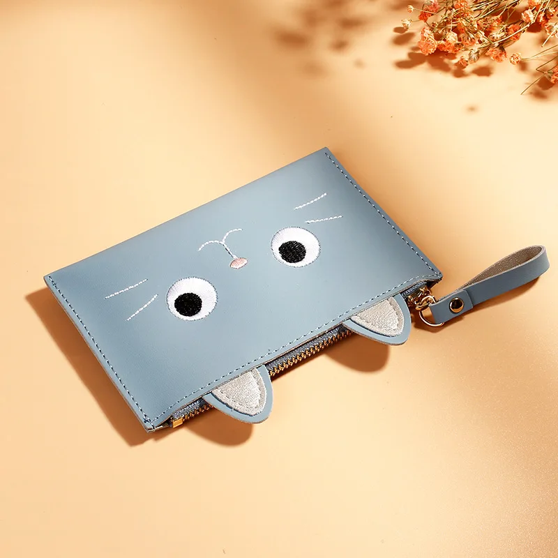 PU Animal Children's Wallet Child Purse Change Short Kids Coin For Little Things Mini Bag Zip Girl Cartoon Small Beautiful
