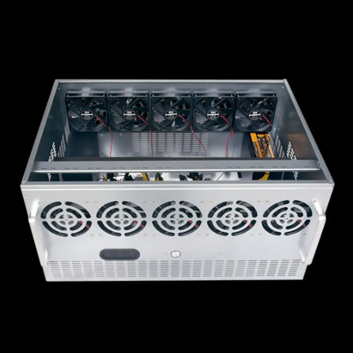 668*448*330mm 12GPU 7.5U 10 Fans Open Air Pro Mining Computer Alloy Case Frame Case Mining Rig Case Chassis SECC High Quality
