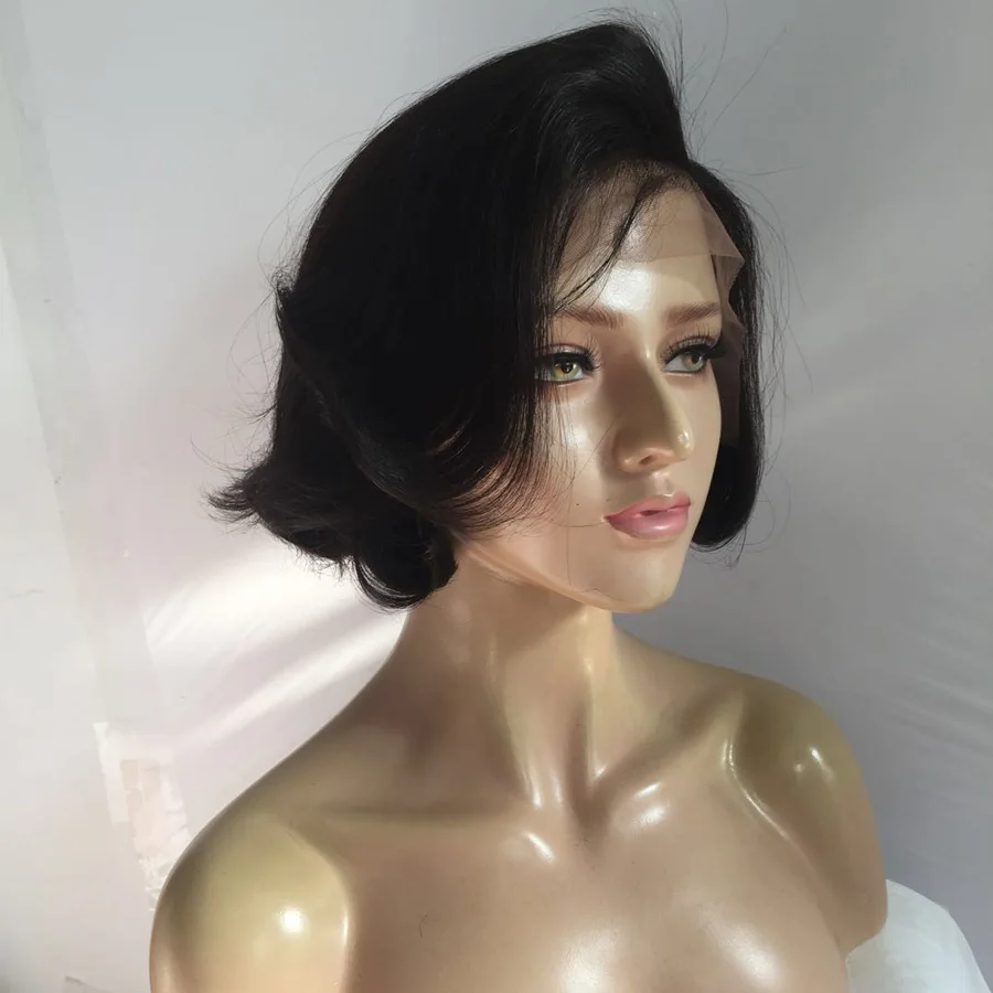 Sunnymay 13x4 Bob Wig 130% Wavy Lace Front Human Hair Wig With Baby Hair Glueless Remy Hair Short L