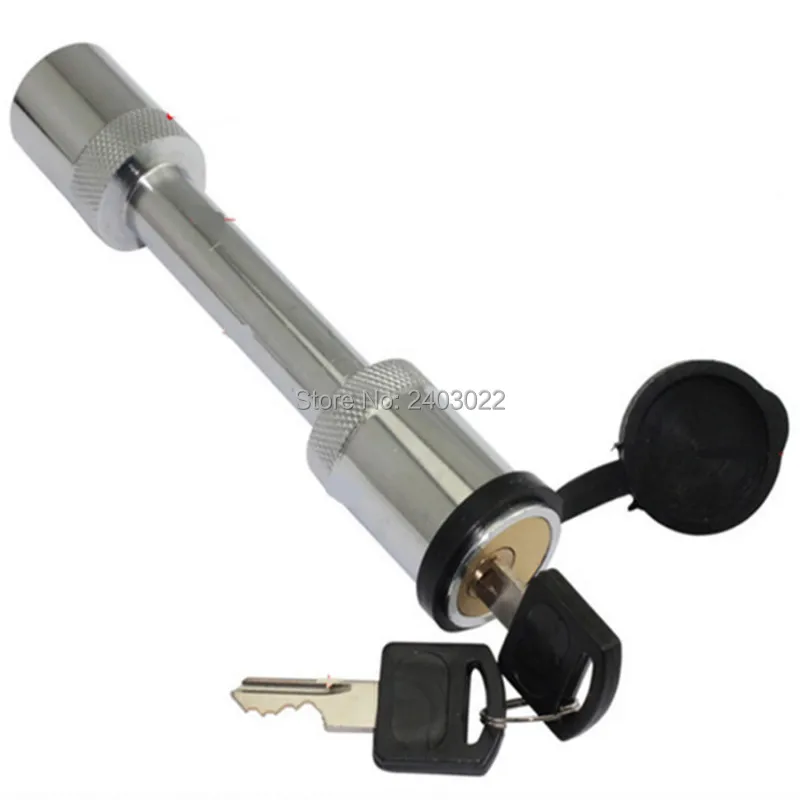 

Trailer Truck Barbell Type Pin Anti-Thief Hitch Lock Silver With 2 Keys Lock Security Securely Attach Tow Ball Mount to Tow Bar