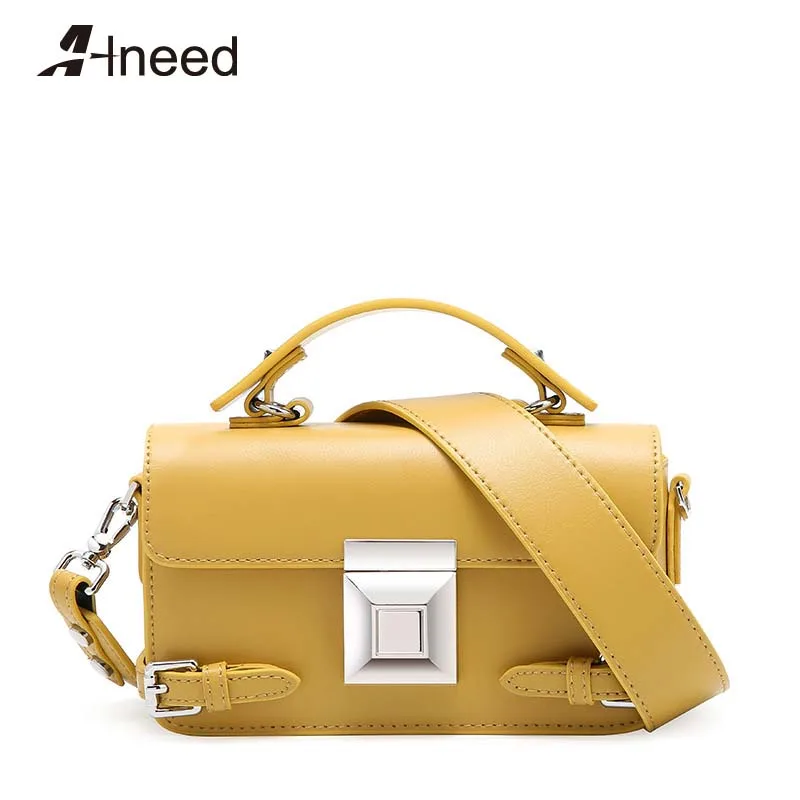 

ALNEED Luxury Handbags Women Bags Designer 2019 Genuine Leather Mini Box Bag Ladies Cute Shoulder Bags Rivet Crossbody Purse