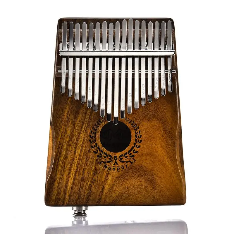17 клавишным электрическая коробка EQ Kalimba Портативный Акация деревянная пианино