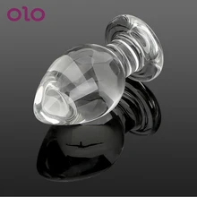 OLO Anal Plug Prostate Massager Glass Butt Stimulation Erotic Sex Toys for Women Sex Products