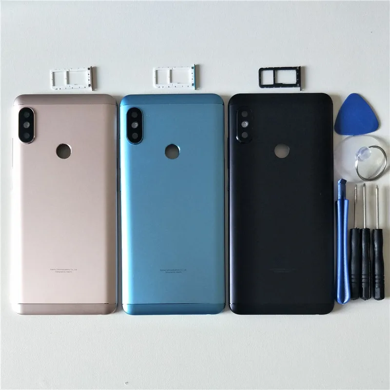 

Original M&Sen For 5.99" Xiaomi Redmi Note 5 Redmi Note 5 Pro Back Battery Cover Case Housing+Side Buttons+Flash+Sim Card Tray