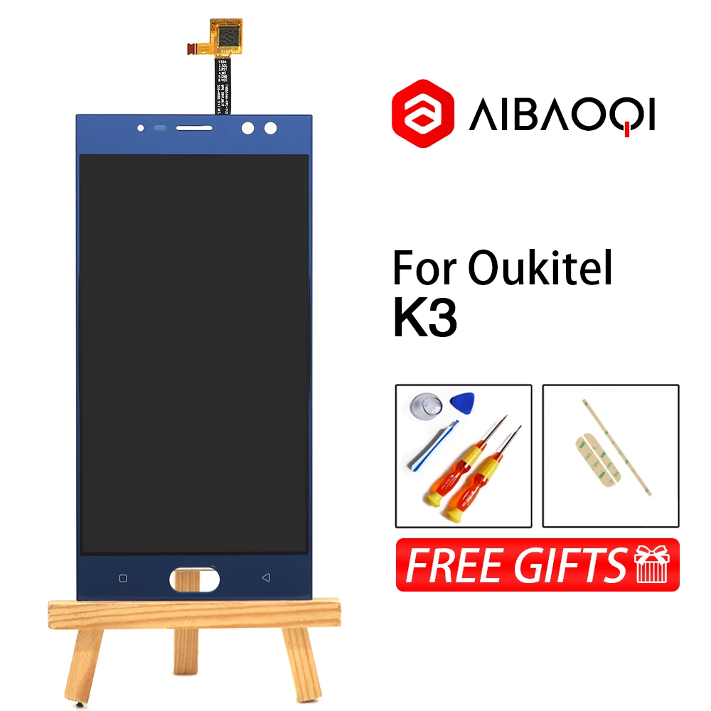 

AiBaoQi New Original 5.5 inch Touch Screen+1920x1080 LCD Display Assembly Replacement For Oukitel K3 Android 7.0 Phone
