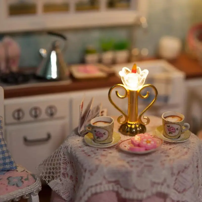3D Деревянный Миниатюрный Кукольный Домик DIY игрушка ручной работы миниатюрная