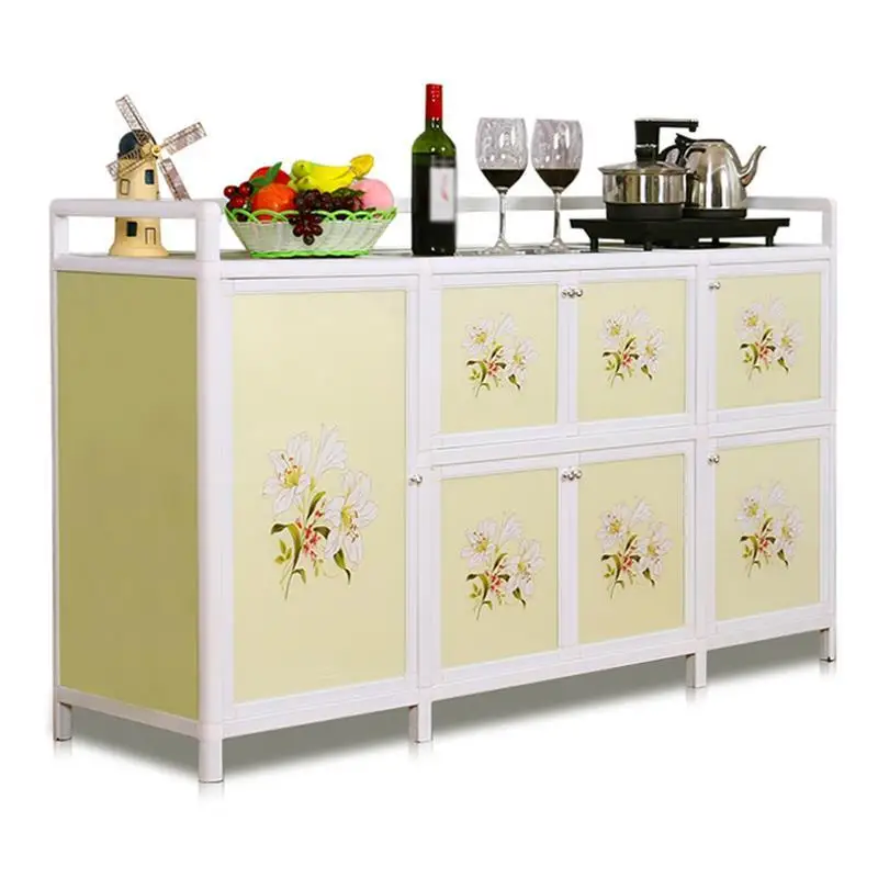 نهاية الجداول المستصلحة الشاي Besteklade الصين Mueble Cocina الألومنيوم سبائك موبل بوفيه مجلس الوزراء أثاث المطبخ دولاب