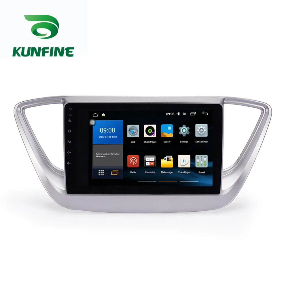 

Octa Core 1024*600 Android 8.1 Car DVD GPS Navigation Player Deckless Car Stereo For Hyundai Verna 2016 Radio Headunit WIFI