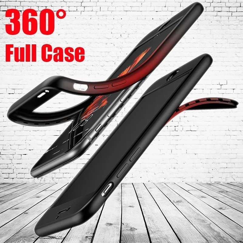 

360 Degree Case For Xiaomi Redmi 4x 5 Plus 6 Note 5a 5 6 Pro Mi 6 5x 6x A1 A2 Mi8 8 Se Lite F1 Full Body Protect Soft Tpu Cover