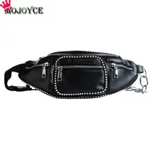 Панк обувь для девочек бисера вместительные сумки плеча талии Фанни нагрудная сумка повседневное сумка womrn