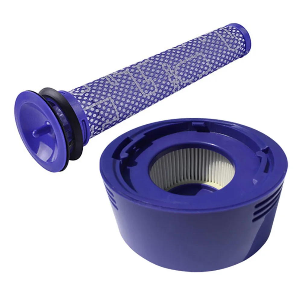 New 2pcs/set Pre and Post-Motor HEPA Filter for Dyson V7 V8 Cordless Vacuum Cleaner accessories of part # DY-96747801 DY | Бытовая