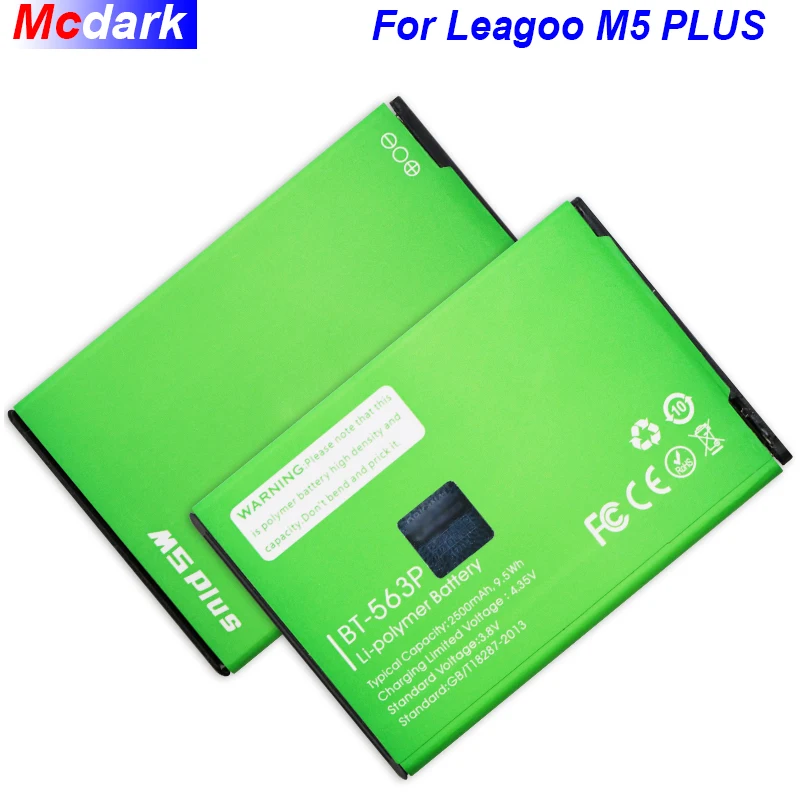 

BT-563P Battery For Leagoo M5 PLUS Batterie Bateria Batterij AKKU 2500mAh