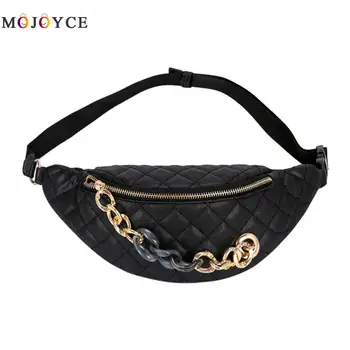 

Fashion Design Shoulder Waist Bags Women Diamond Lattice PU Leather Fanny Packs Bum Phone Belt Bag