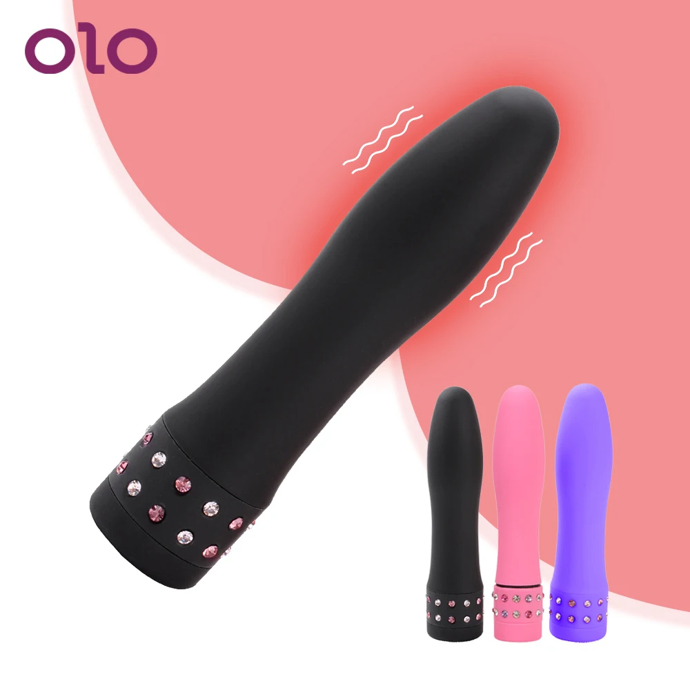Вибратор OLO Bullet реалистичный вибрирующий фаллоимитатор AV палка Стимулятор