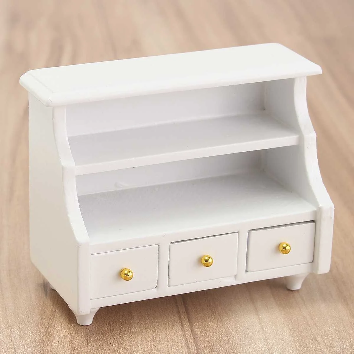 Miniatura الراتنج الأثاث الأبيض الحمام خزانة جانبية مجموعة ل 1:12 بيت الدمية لعب الأطفال الاطفال الفتيات هدية الكريسماس